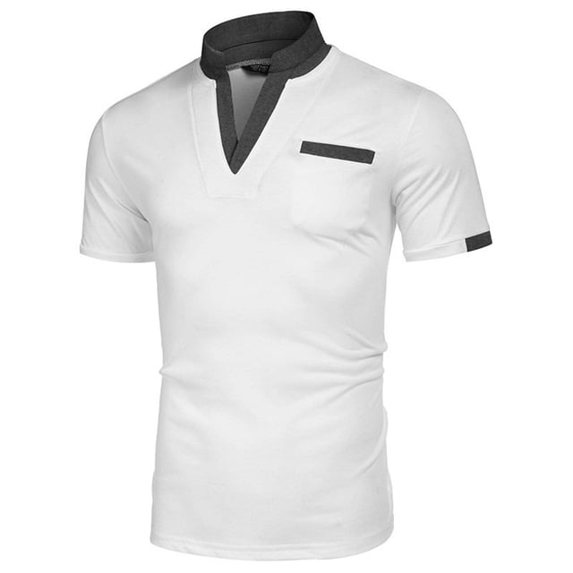 Men's Solid Color Shirt Color Men's Shirt Short Sleeve Suitable For Casual T Shirt Performance Shirt Big Man Shirts Men's V Neck T Shirts Big And Tall Mens T Shirts Nation T Shirts for Men The T