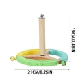 thumbnail image 2 of Parrot Stand with Rotating Playtop Chewing Toy for Budgie Lovebird Cage Hanging, 2 of 7