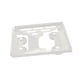 thumbnail image 2 of Kit de montaje en el techo Accesorio de acero inoxidable de 30x25 cm para mini plato satelital ensamblaje simple para automóviles, pastillas, 2 of 8