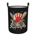thumbnail image 1 of XMXY Round Laundry Basket Organizer, Dead Skull Ghost Painting Waterproof Collapsible Dirty Clothes Basket Laundry Hamper, Small Size, 1 of 8