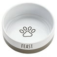 thumbnail image 2 of Bico Minimalistic FEAST Ceramic 26oz Pet Bowl, for Medium Size Dog, Puppy, Cat, Kitten, Durable and Dishwasher Safe Stoneware, 2 of 5