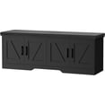 thumbnail image 4 of Storage Bench  Shoe Bench with Padded Seat Cushion  Entryway Bench with Barn Doors  Adjustable Shelf  for Entryway  Living Room  Bedroom, 4 of 5