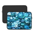 thumbnail image 3 of Bingfone Blue Kyanite Laptop Sleeve Case 13 Inch, 360° Protective Computer Carrying Bag, 3 of 9