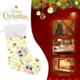 thumbnail image 4 of Coolnut Cow Print Christmas Stocking Personalized Large Candy Stocking, Xmas Stockings Decoration Hanging Gift for Family Holiday Party Ornaments Decor Fireplace, 4 of 7
