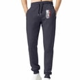 thumbnail image 5 of COSFO Casual Sweatpants for Men American Flag Joggers Workout Blue Trousers Elastic Waist with Zipper Pockets Running Drawstring Sweatpants, 5 of 7