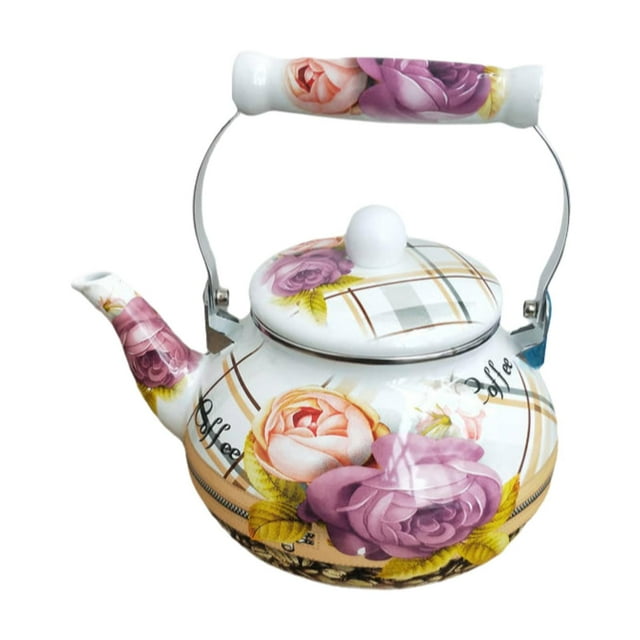 GROWTH TANK Enamel Tea Kettle Juice Water Jug Sturdy Water Pitche for Party Home Kitchen Style A