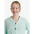 thumbnail image 3 of Justice Girls Long Sleeve Cardigan Sleep Top and Shorts, 2-Piece, Sizes 5-18 & Plus, 3 of 4