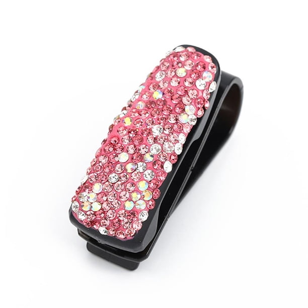 Clip De Gafas De Coche De Diamante Soporte De Gafas De Sol De Clip De Gafas De Coche Con Tachuelas De Diamantes Multifuncionales Sweethay VI009327-02