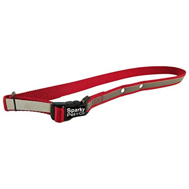 Sparky Pet Invisible Fence Reflective Dog Collars, Red