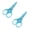 Blue, variant on 2pc Small Scissors All Purpose, Stainless Steel Sharp Mini Detail Craft Scissors with Protective Cover for Embroidery, Paper Cutting, Sewing, Knitting, Crafting, 3.5"