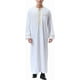 thumbnail image 1 of Kaftan musulmán con estampado para hombre, estilo realeza islámica de Dubái, túnica retro de cuello redondo y mangas largas, abaya holgada, kandoura, 1 of 5