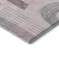 thumbnail image 3 of Addison Rugs Mayfield Premium Machine Washable Transitional Geometric Pink Rectangle Rug, 8' X 10' Machine Washable Transitional Geometric Pink Oversized Sherpa Throw Blanket, 3 of 7