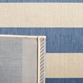 thumbnail image 5 of SAFAVIEH Courtyard Ermintrude Striped Indoor/Outdoor Area Rug, Beige/Blue, 2'7" x 5', 5 of 9
