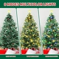 thumbnail image 3 of 6.5ft Pre-Lit Artificial Christmas Tree with 350 Multi-Color Lights & 80 Pinecones Christmas Trees with 1000 Branch Tips for Holiday Decorations 8 Lighting Modes, Tree Topper Star Easy Assembly, 3 of 7