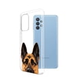 thumbnail image 2 of WIRESTER Transparent Soft Gel TPU Clear Case Slim Protective Cover for Samsung Galaxy A33 5G 6.4" 2022, Animal Black Tan German Shepherd Dog, 2 of 3