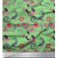 thumbnail image 1 of Soimoi Poly Georgette Fabric Paisley & Floral Artistic Decor Fabric Printed Yard 52 Inch Wide, 1 of 3