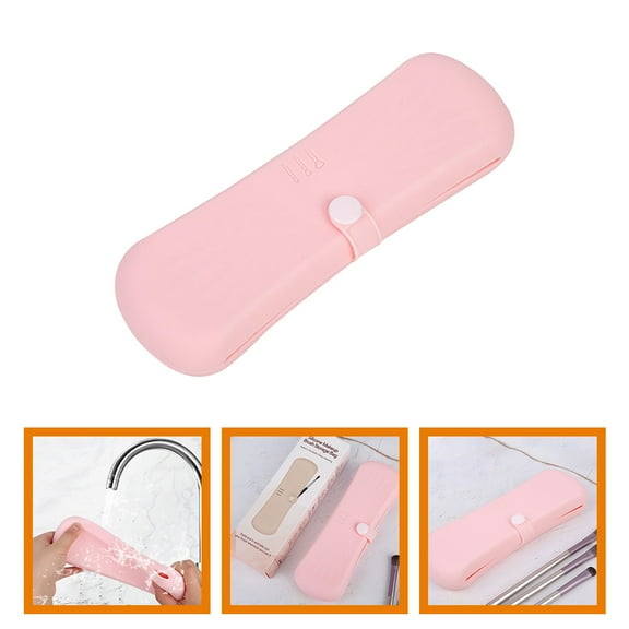 OUNONA  Traveling Makeup Bag Brush Storage Clutch Carrying Case