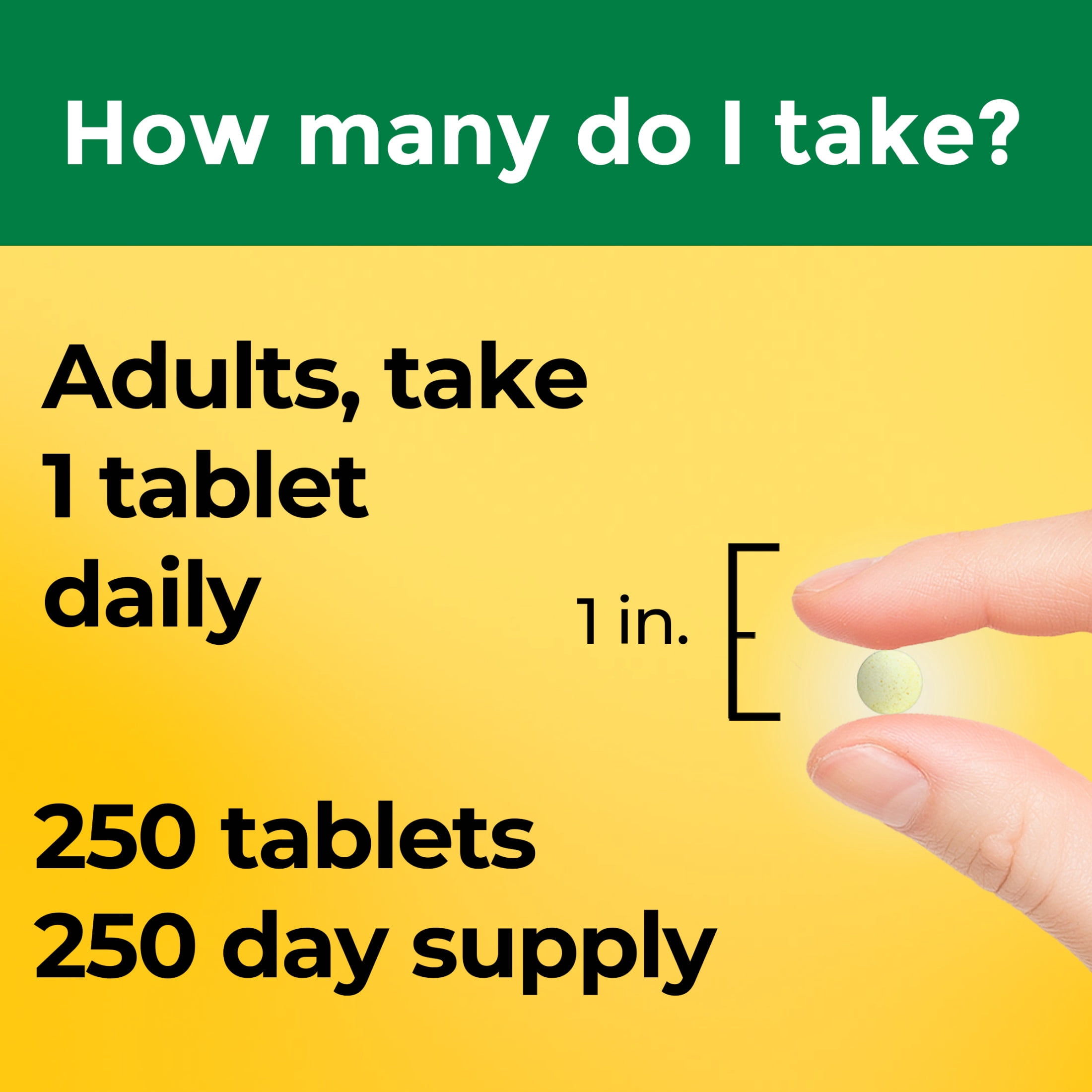 Nature Made Folic Acid 400 mcg (665 mcg DFE) Tablets, Dietary Supplement, 250 Count