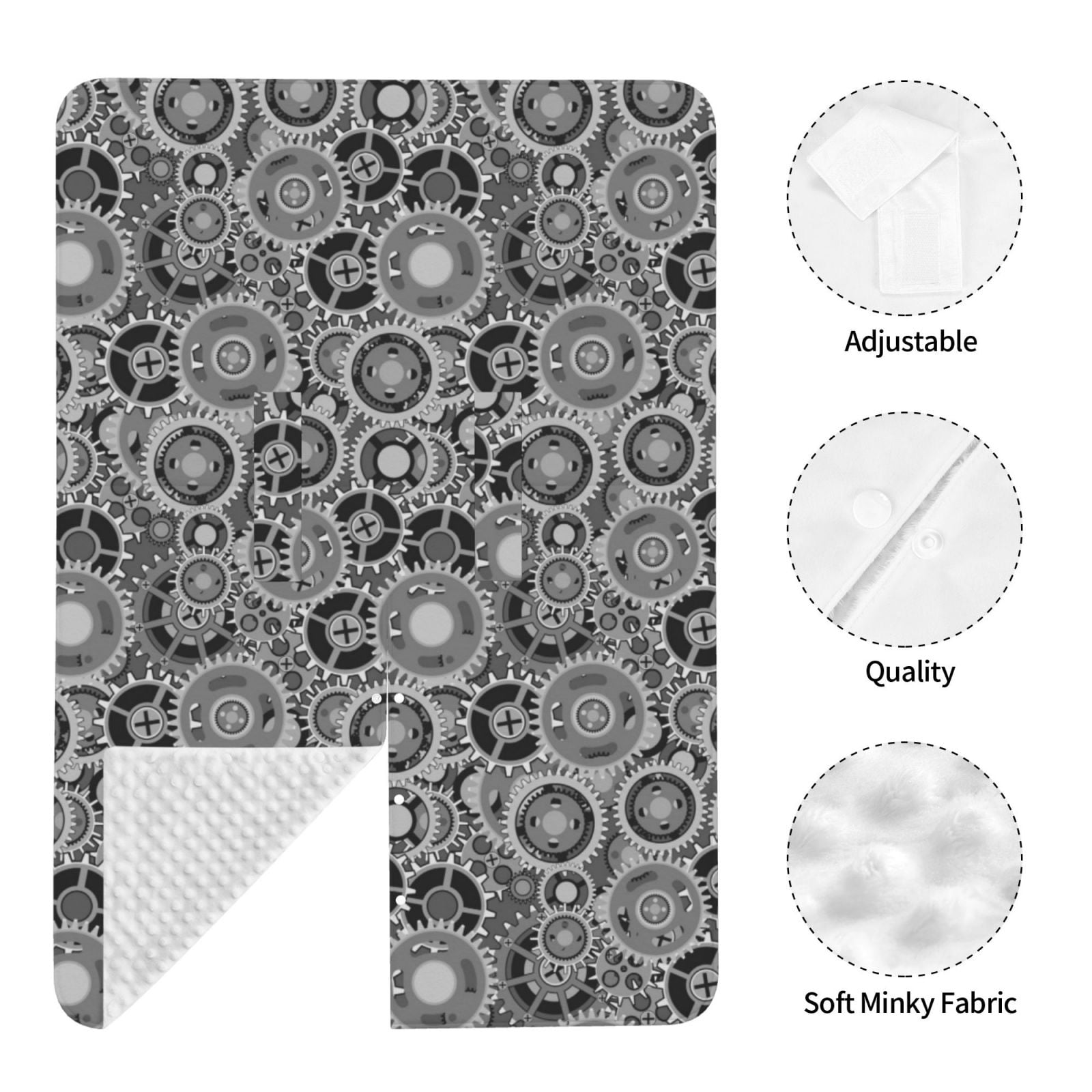 Car Seat Cover Baby - Bike gear Pattern Breathable Infant Car Seat Cover for Baby Carseat, Lightweight Comfort Baby Essentials Must Haves Newborn Stuff for Girl Boy