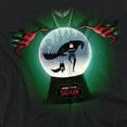 thumbnail image 2 of Merry Little Batman Snowglobe Women's Crop Top T-Shirt, Black, Medium, 2 of 4