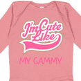 thumbnail image 4 of Inktastic Cute Like My Gammy Girls Long Sleeve Baby Bodysuit, 4 of 5