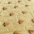 thumbnail image 4 of Cozy Line Green Paisley Print 100% Cotton Reversible Quilted Throw Blanket, 4 of 6
