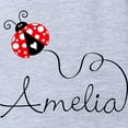 thumbnail image 2 of CafePress - Ladybug Amelia - Cute Infant Baby Football Bodysuit, 2 of 3