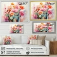 thumbnail image 4 of Designart "Pink Green Cactus Representation Colorfuled Acrylic II" Floral Canvas Wall Art, 4 of 5