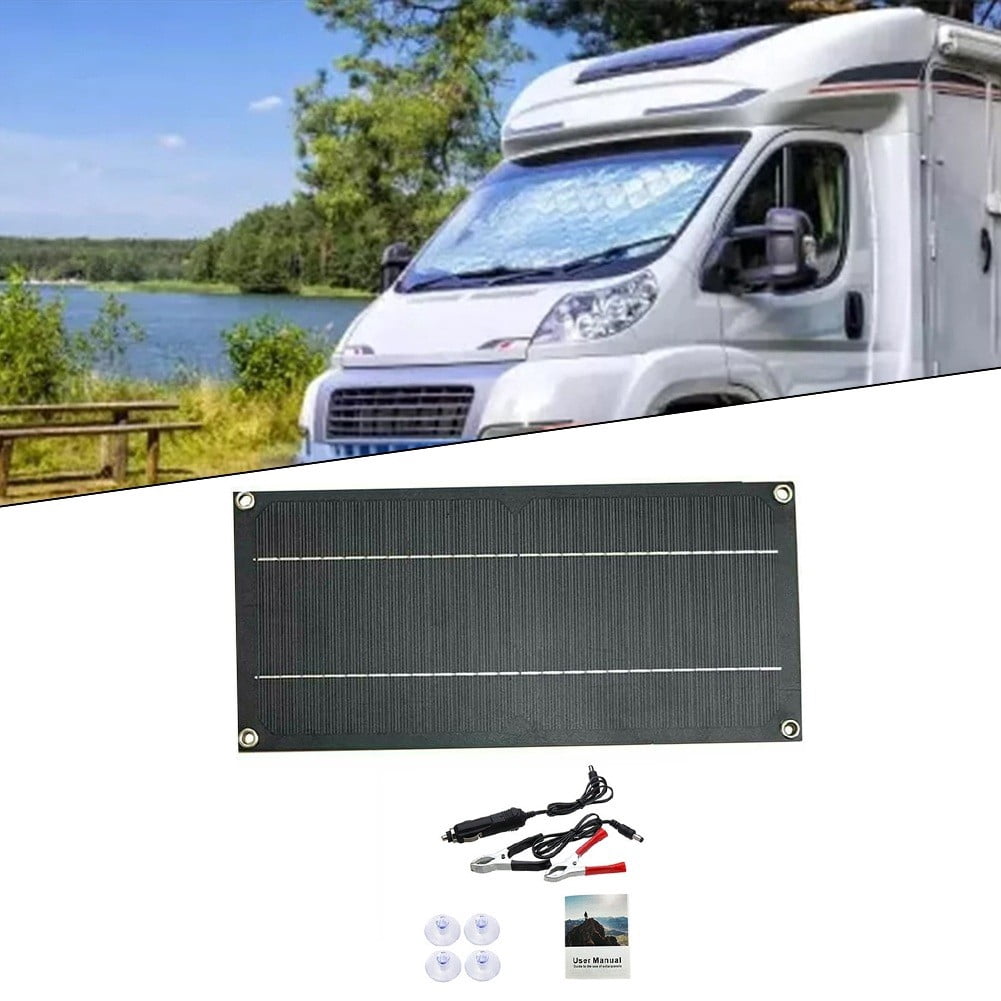 60W Solar Panel Kit 12V Trickle Battery Charger For Car Van Caravan Boat