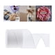 thumbnail image 4 of 6 cintas navideñas de 6 yardas y 2-1/2 pulgadas, rollo de cinta decorativa con purpurina Blanco, 4 of 9