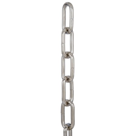 

B&P Lamp® Nickel Plated Finish 0 Gauge Heavy Duty Chain