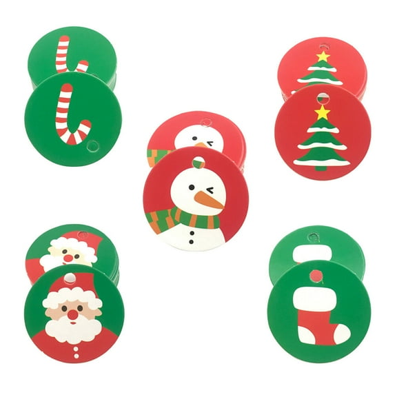 Raindrops  100 PCS Christmas Present Tags Table Name Decorative Label Package Hanging