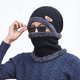 thumbnail image 1 of Conjunto cálido de gorro y bufanda de invierno, elegante gorro de punto con calavera para hombres y mujeresblack, 1 of 5