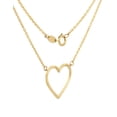 thumbnail image 2 of Gargantilla Dama Corazon Contorno Liso Oro Sólido 10k amarillo 00, 2 of 3