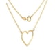 thumbnail image 2 of Gargantilla Dama Corazon Contorno Liso Oro Sólido 10k amarillo 00, 2 of 3