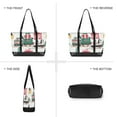 thumbnail image 6 of FORMRS Canvas Laptop Tote Bag for Women with 15.6" Computer Compartments Shoulder Handbag, Christmas Train, 6 of 7