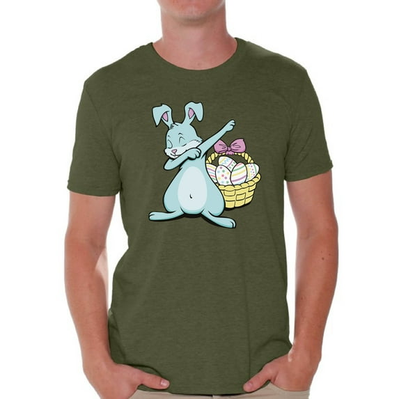 Awkward Styles Dabbing Easter Bunny Tshirt Easter T Shirt Men Easter Shirt Men Happy Easter Holiday Gifts Easter Bunny Tshirt Funny Easter Gifts for Him Easter Holiday Shirt Funny Easter Tshirt
