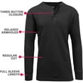 thumbnail image 3 of 5-Pack Men's Thermal Shirts - Waffle Knit Henley & Crew Neck Styles, Long Sleeve, Soft & Warm Layers for Winter, 3 of 5