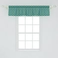 thumbnail image 2 of Ambesonne Abstract Valance Pack of 2, Retro Triangles, 54"X12", Blue Teal Pale Green, 2 of 2