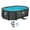 Black, variant on Funsicle 9'10" Oasis Designer Above Ground Pool with Pump, Oval Frame, Dark Herringbone