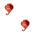 thumbnail image 2 of Toystoory Cesta de drenaje para fregadero, lavaplatos, cocina, lavabo, colador, organizador, estante para grifo, filtro de multifuncional de Rojo naranja 2Conjunto, 2 of 6