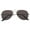 Silver / Smoke, variant on sunglassLA Unisex Classic Teardrop Full Metal Frame Gradient Flat Lens Aviator Sunglasses (Silver / Smoke) - 51mm