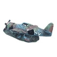 thumbnail image 4 of Avión naufragio decoración del acuario, escondite cueva hogar, escondite de peces de acuario, casa de adornos de peces para crustáceos pequeños peces, 4 of 10
