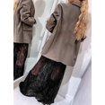thumbnail image 6 of Women'S High Waist Lace Sheer Long Skirt for Summer Beach and Casual Wear Black S, 6 of 7