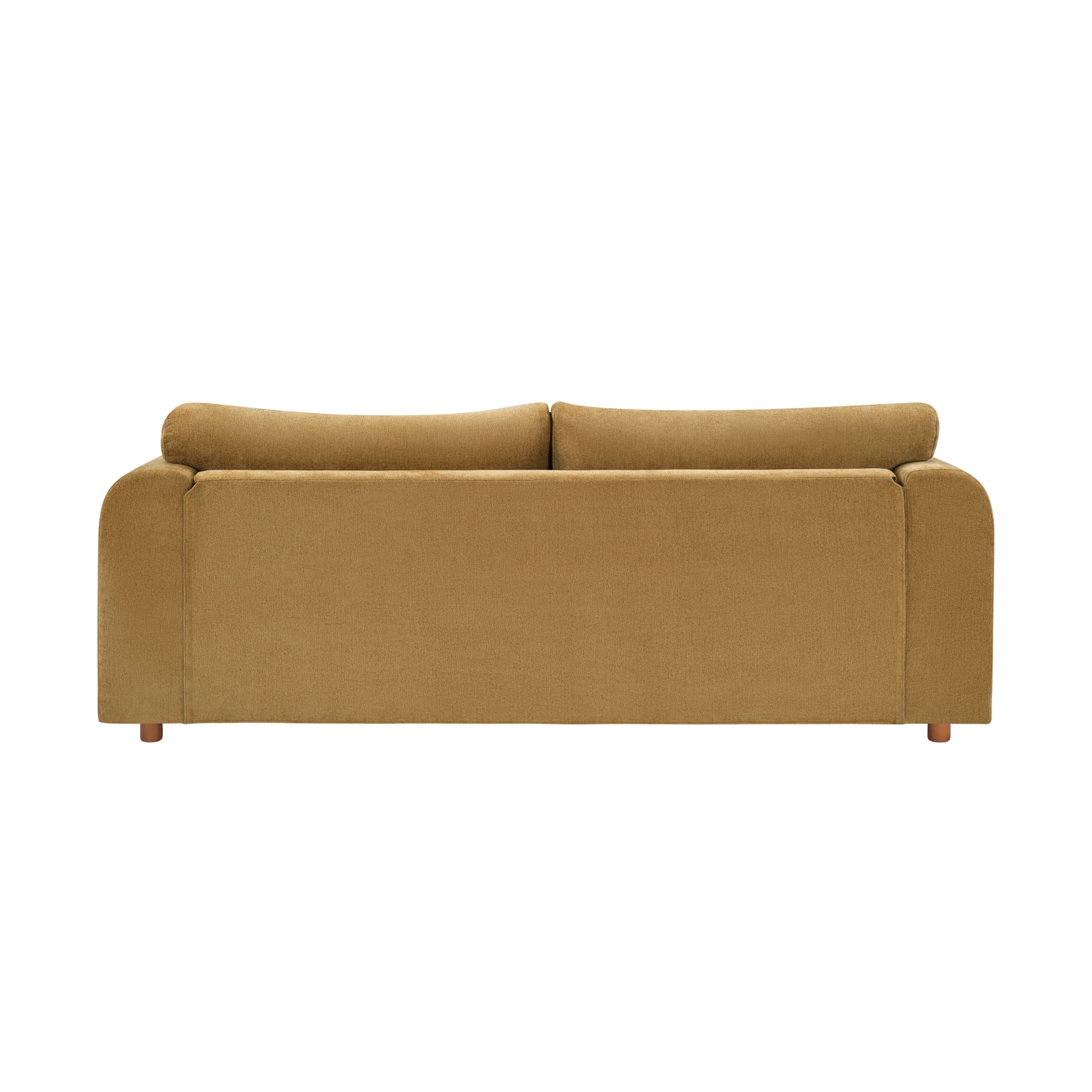 Christopher Knight Home Modern 3-seater Chenille Upholstered Sofa, Curved Arm Accent Couch, Yellow