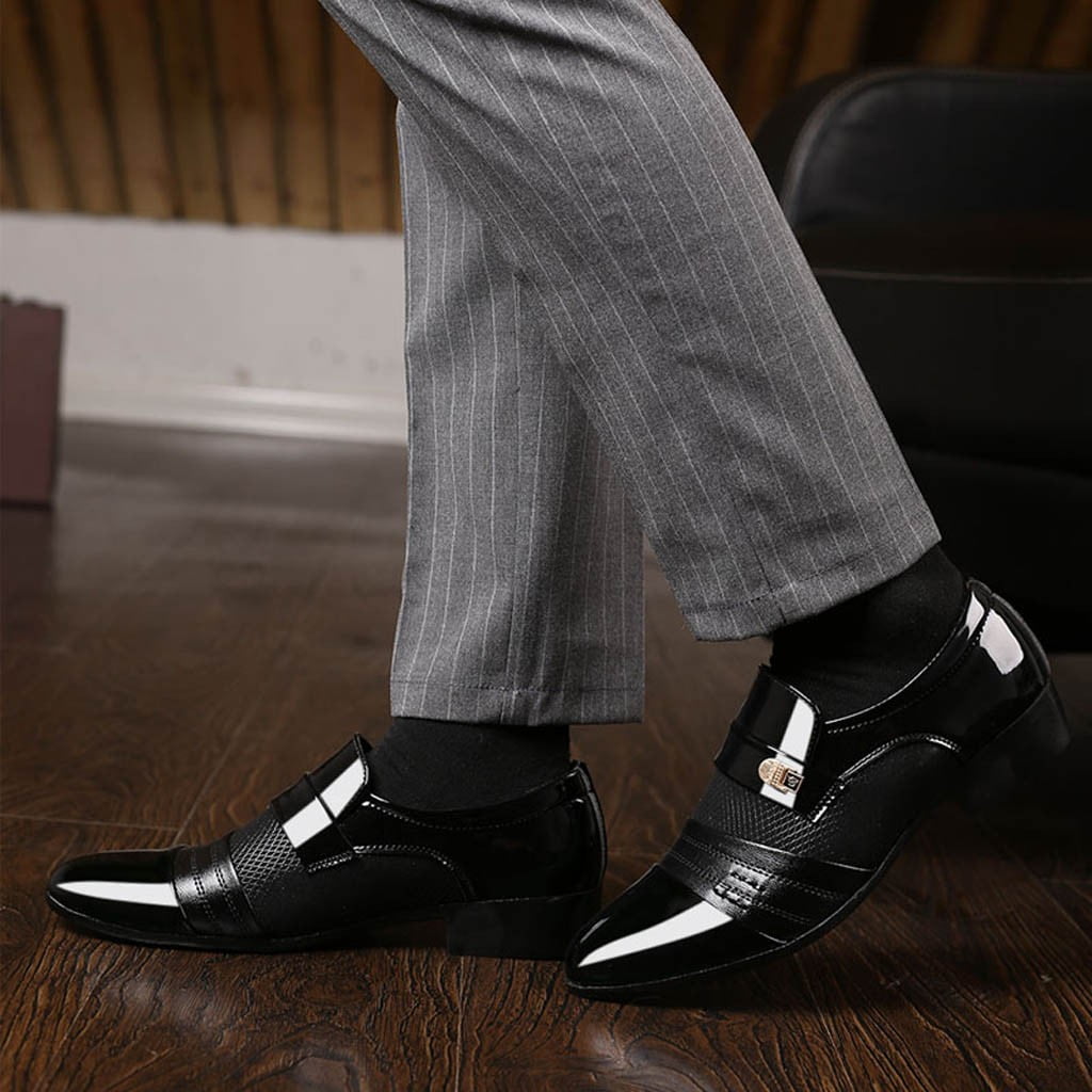 Tangnade Men Lace Business Leather Shoes Casual Comfortable Wedding Shoe  Male Suit Shoes For Men - Walmart.com