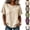 09# Beige, variant on Womens Summer Gauze Tops Linen Raw Edge V Neck Short Sleeve Tees Blouse Beach Vacation Tunic Tops White L