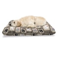 thumbnail image 1 of Cat Pet Bed, Patchwork Inspired Pattern Kitty Faces Silly Expressions Footprints Stripes, Chew Resistant Pad for Dogs and Cats Cushion with Removable Cover, 24" x 39", Multicolor, by Ambesonne, 1 of 4