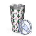 thumbnail image 2 of 16oz Tumblers White Christmas Santa and Tree Pattern Stainless Steel Vacuum Insulated Double Wall Travel Tumbler Cups Mug with Lid and Straw,Cleaning Brush for Coffee,Tea, 2 of 4
