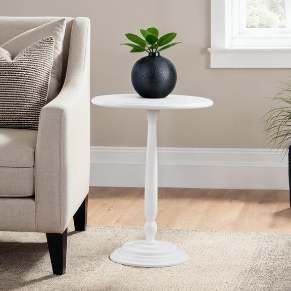 Convenience Concepts Classic Accents Amelia Spindle Table, White